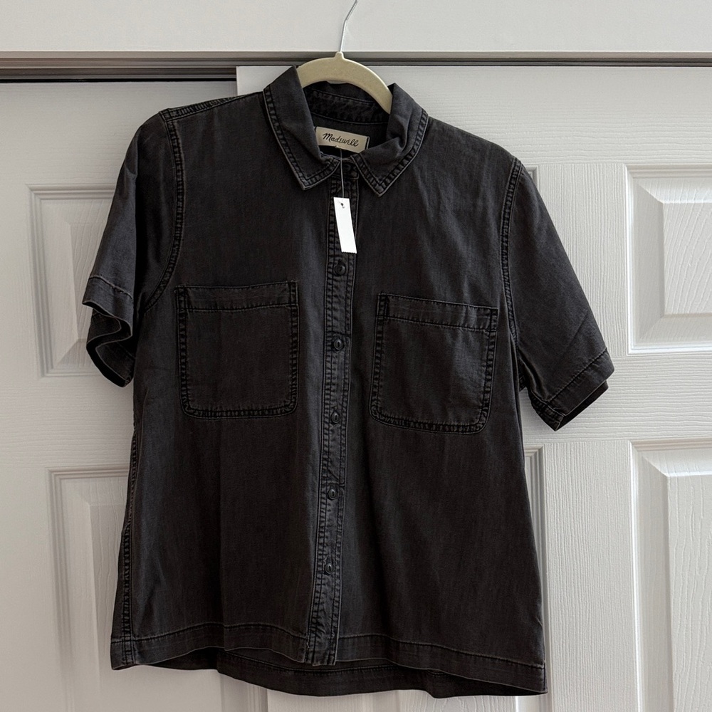 Madewell Charcoal Short Sleeve Shirt